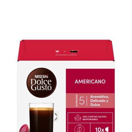 CAPSULAS DOLCE GUSTO (09) AMERICANO PACK X 10 CAPSULAS DOLCE GUSTO (09) AMERICANO PACK X 10