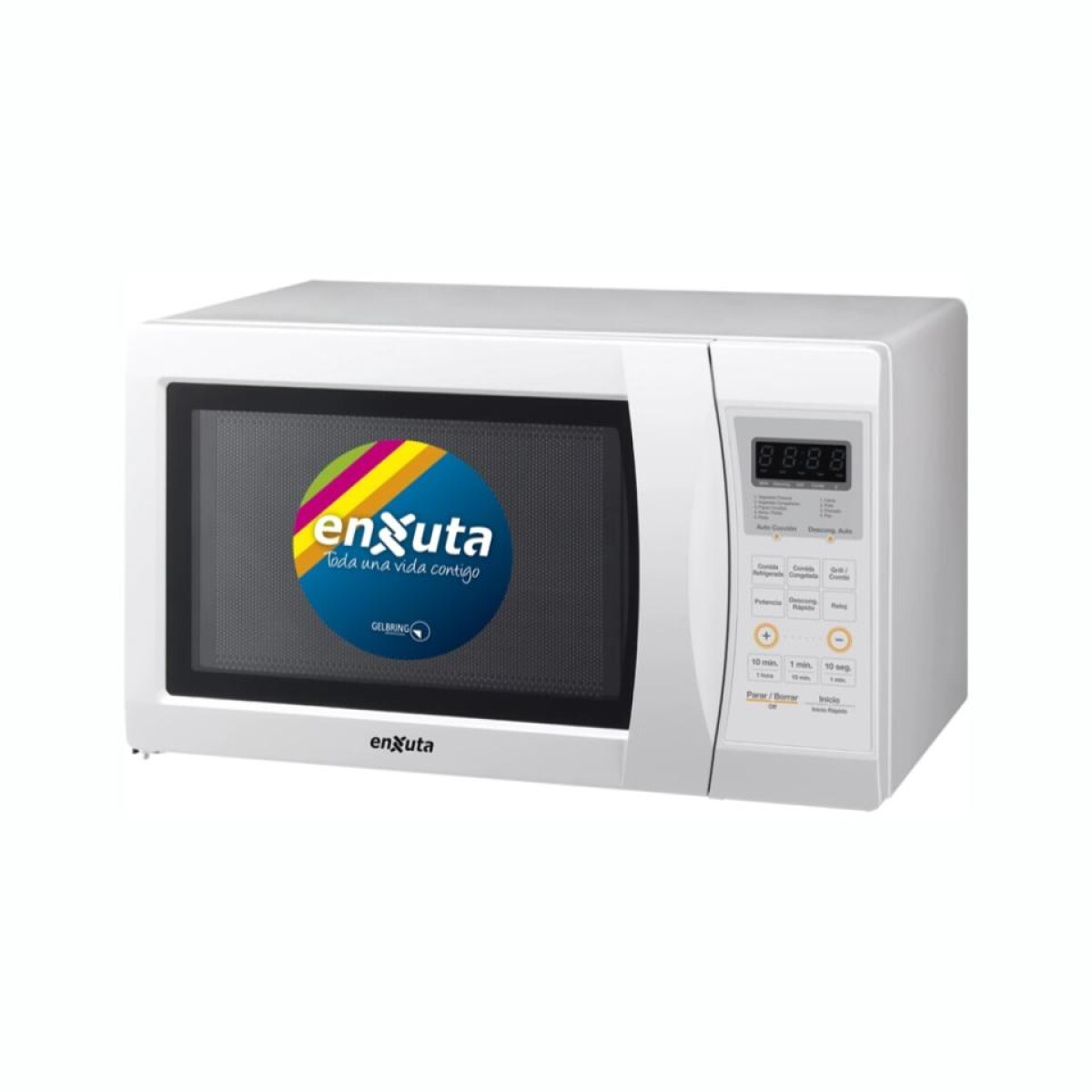 Microondas ENXUTA MOENX0323DGB Capacidad 23 Litros Con Grill 