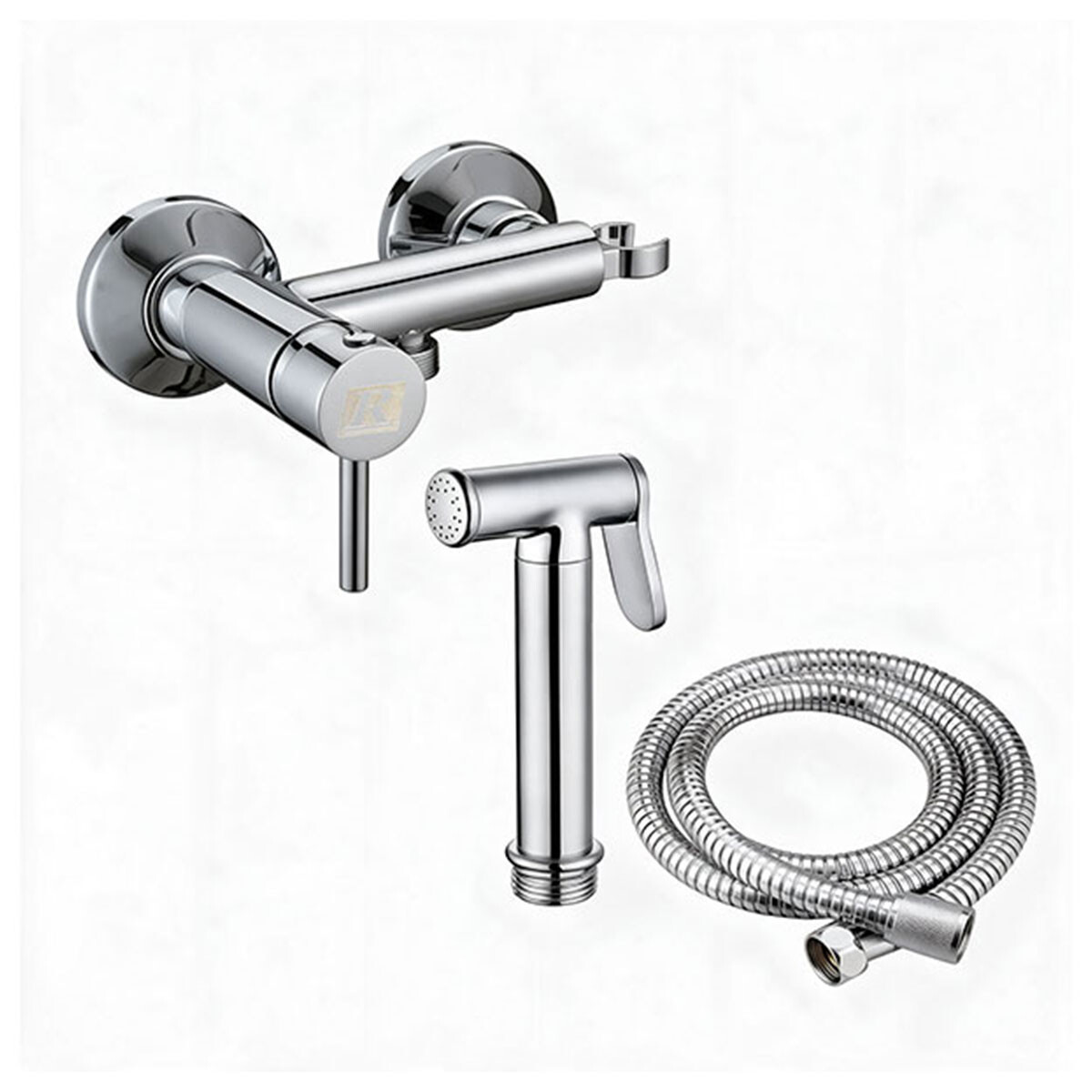 Ducha Higienica Frio Y Caliente Cromo Incl. Flexible 