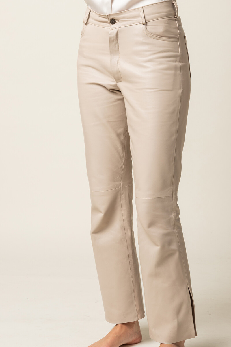 Pantalón de cuero Visón