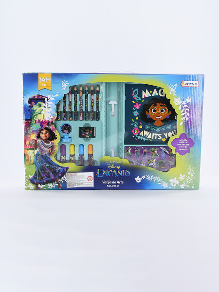 SET VALIJA DE ARTE DE ENCANTO DE DISNEY VERDE AQUA