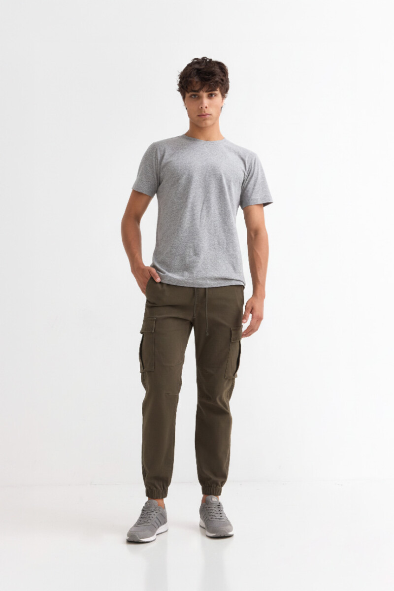 Pantalón jogger cargo - Verde oliva 