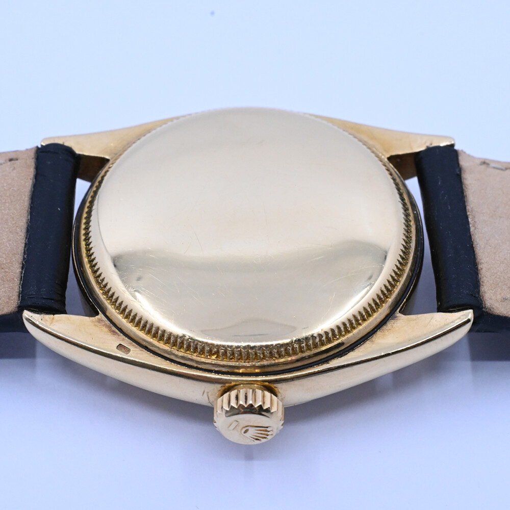 Rolex Oyster Perpetual 6084 oro 18k amarillo 34 mm año 1951. Malla de cuero Rolex Oyster Perpetual 6084 oro 18k amarillo 34 mm año 1951. Malla de cuero