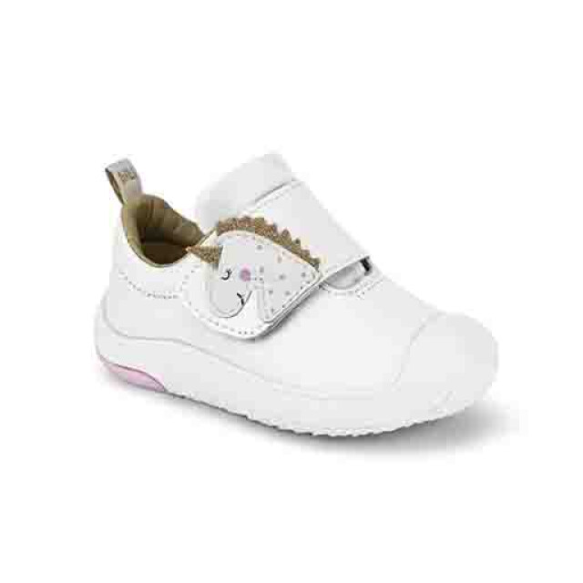 Championes Infantiles Bibi Prewalker Unicornio Blanco