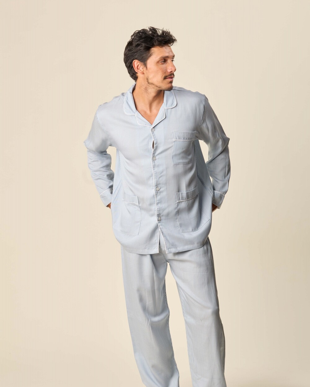 Pijama Algodón Celeste Fantasia