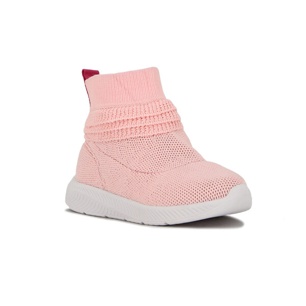 Molekinha Calzado Deportivo Mid Casual Tejida Suela De Goma Rosado-plata