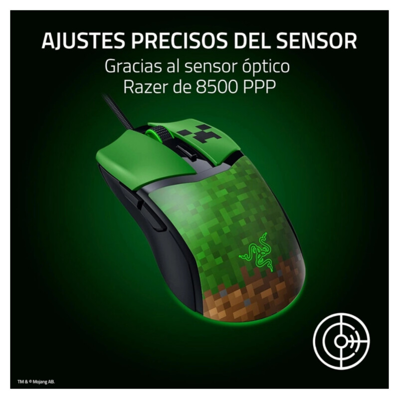 Mouse Gamer Razer Cobra Minecraft Edition Mouse Gamer Razer Cobra Minecraft Edition