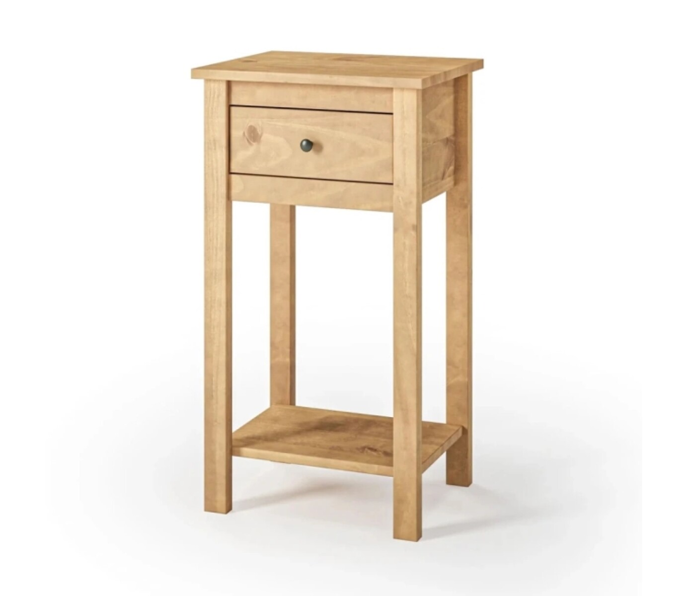 Mesa De Luz Alta Mari 1 Cajón Miel Md001m 