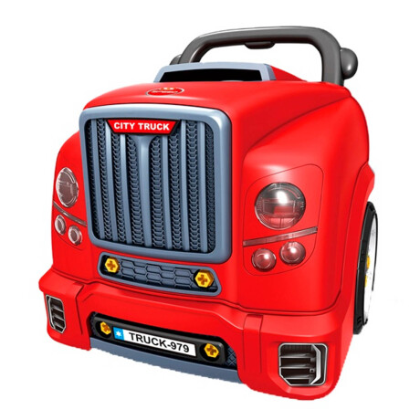 Set Herramientas Camión Taller Reparación Auto Juguete Rojo