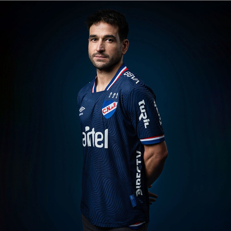 Camiseta Infantil Umbro de Nacional Oficial Junior Azul Marino