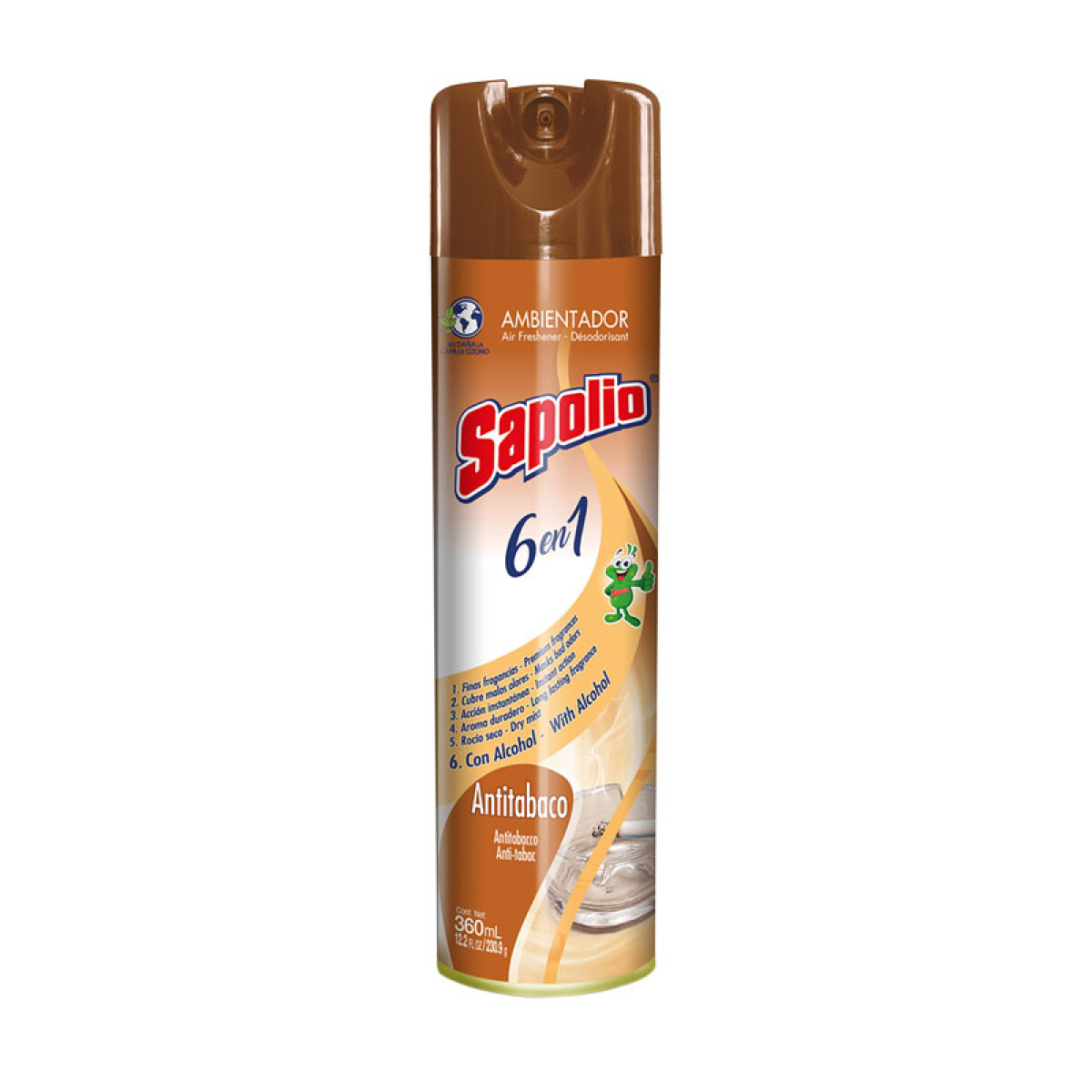 Desodorante de Ambiente SAPOLIO 360ml - Antitabaco 