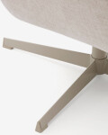 Butaca giratoria Jaspe beige y metal con beige y metal con con acabado gris FSC 100%