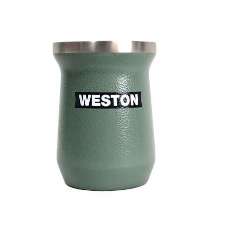 CAMPING - MATE ACERO CON LOGO WESTON 236ML 11X8CM DOBLE CAPA - CAMPING - MATE ACERO CON LOGO WESTON 236ML 11X8CM DOBLE CAPA -