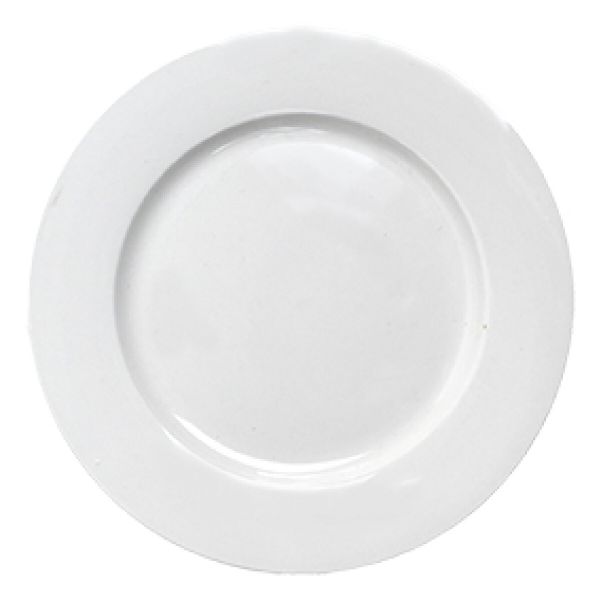 PLATO POSTRE CERAMICA BLANCA GUARDA ANCHA LISA 