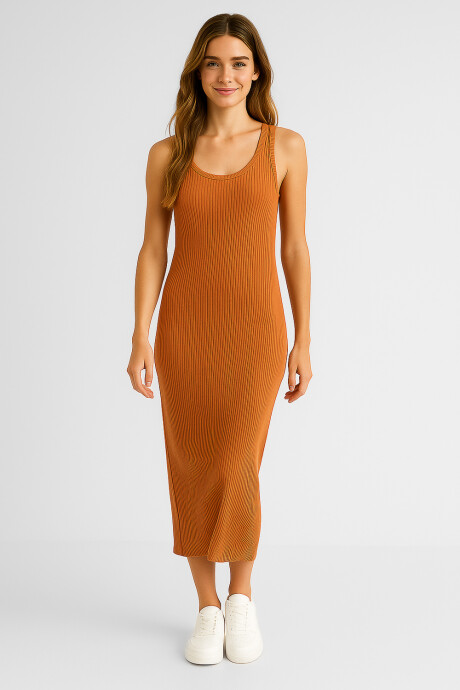 Vestido Masako Cobre