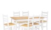 Juego De Comedor Lucia Plus 6 Sillas - Madera - Blanco Juego De Comedor Lucia Plus 6 Sillas - Madera - Blanco