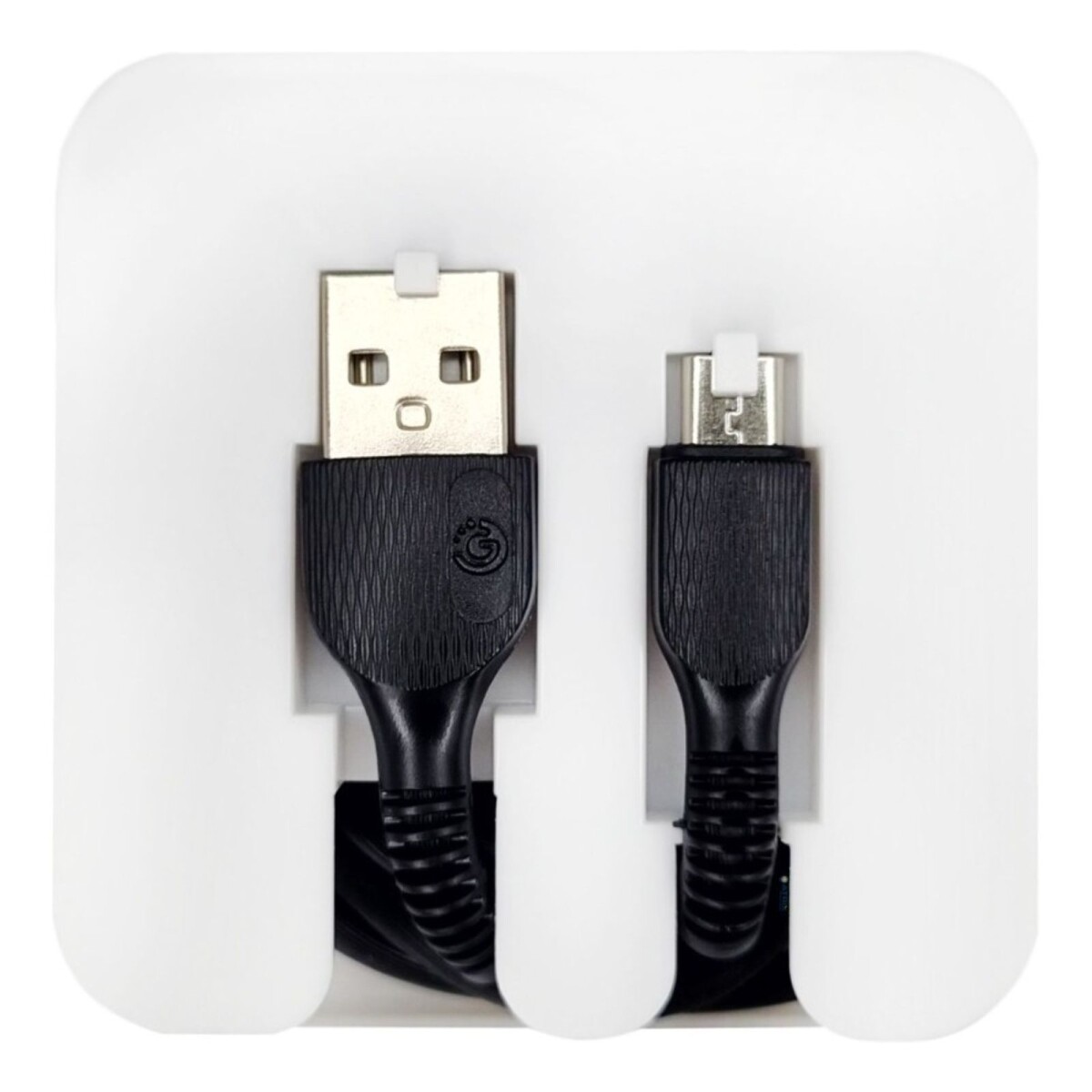 Cable De Datos Carga Usb Micro Usb 1 Metro Goldtech - Color Variante Negro 