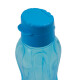 Botella caramañola plástica con tapón 800 ml CELESTE