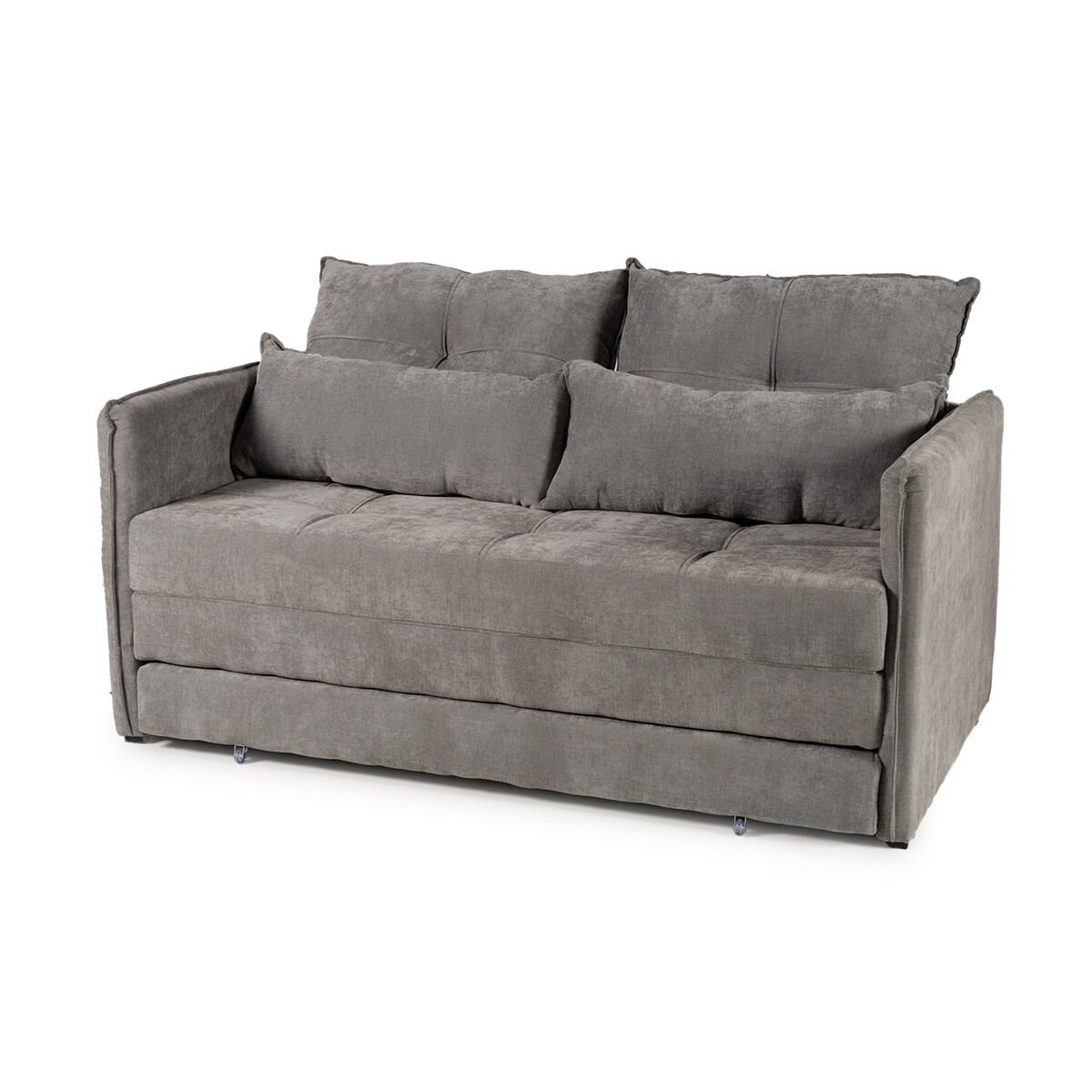 Sofá Cama Maya - Tela Microfibra - Berlin 06 (Grafito) 