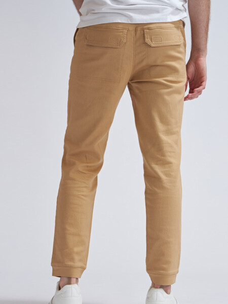 Pantalón cargo jogger de algodón Maiz Claro