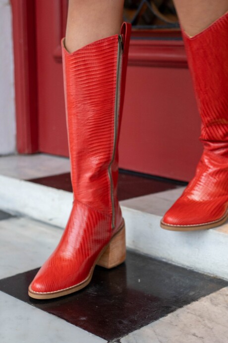 Runway Boots Rojo