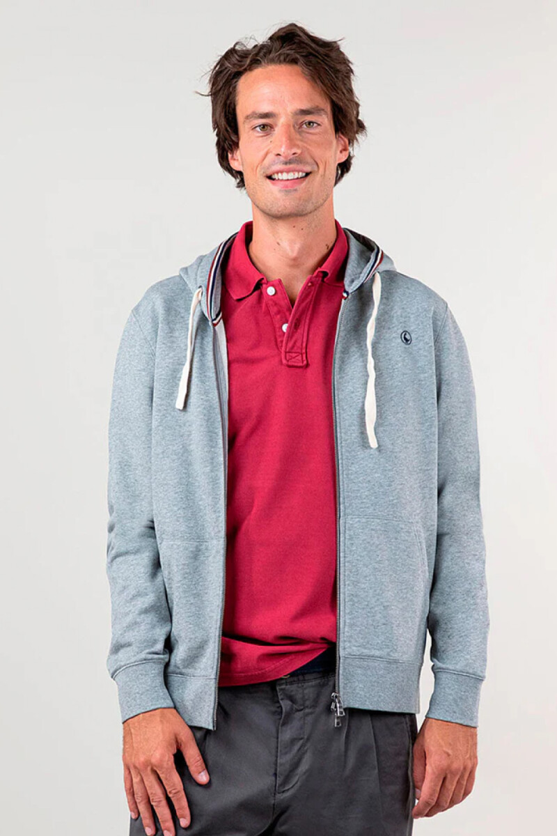 Sudadera Cremallera Gris
