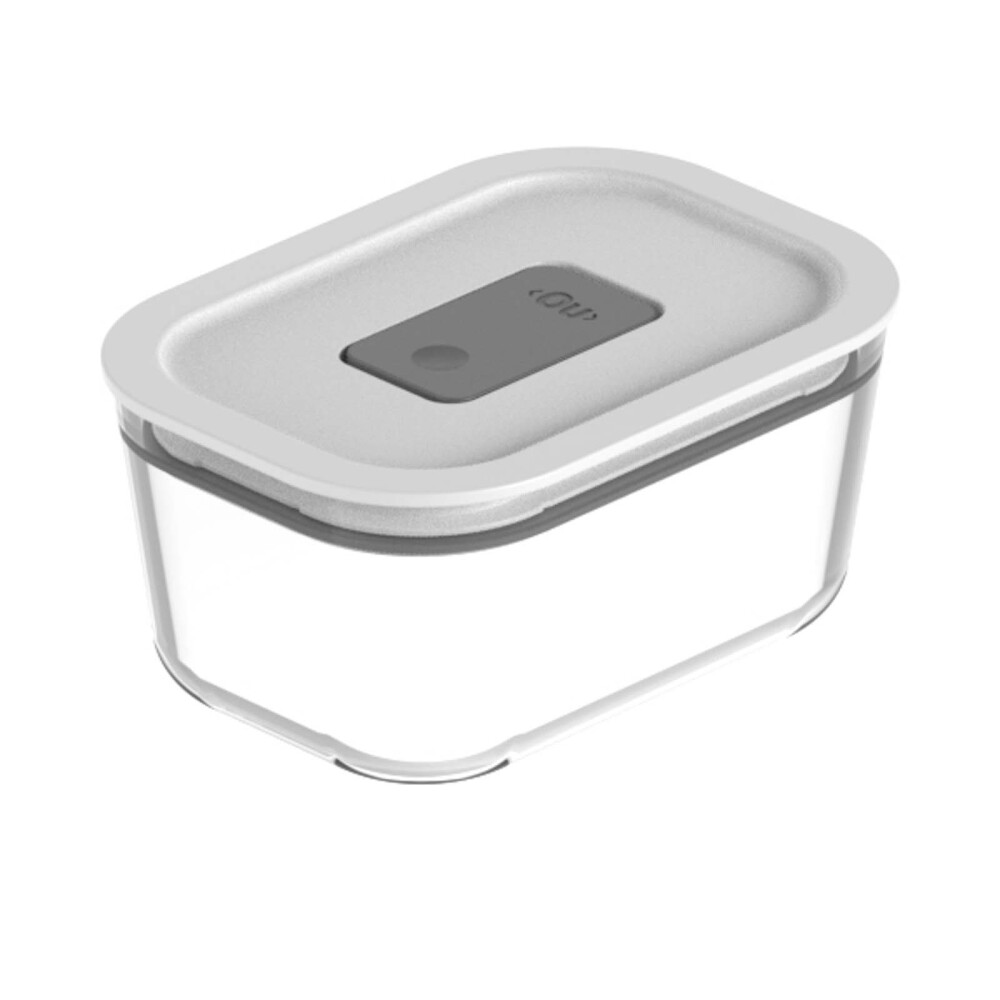 Tupper 370ml Vidrio-pp-y-silicona Blanco Fresh Lock — Divino