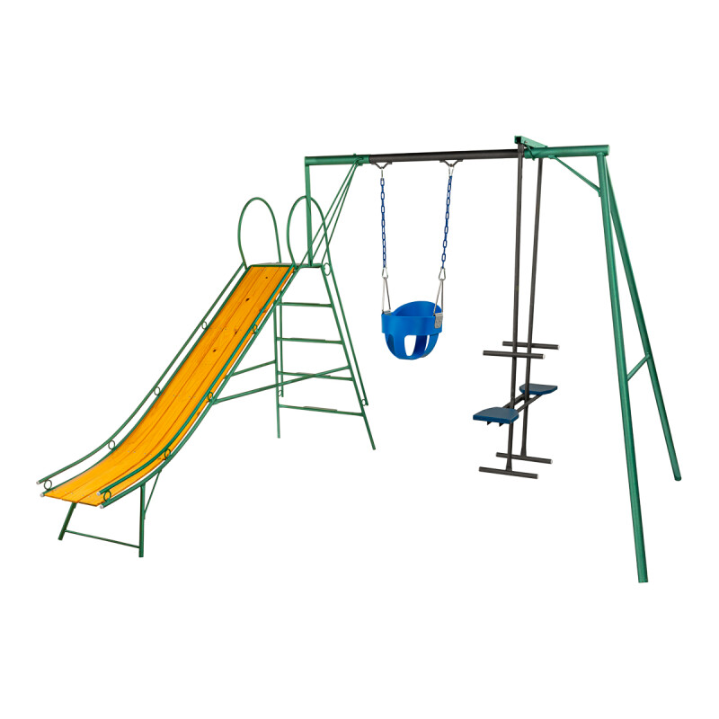 Juego Combinado Infantil con tobogán N°3. caballito y 1 hamaca de bebé Juego Combinado Infantil con tobogán N°3. caballito y 1 hamaca de bebé