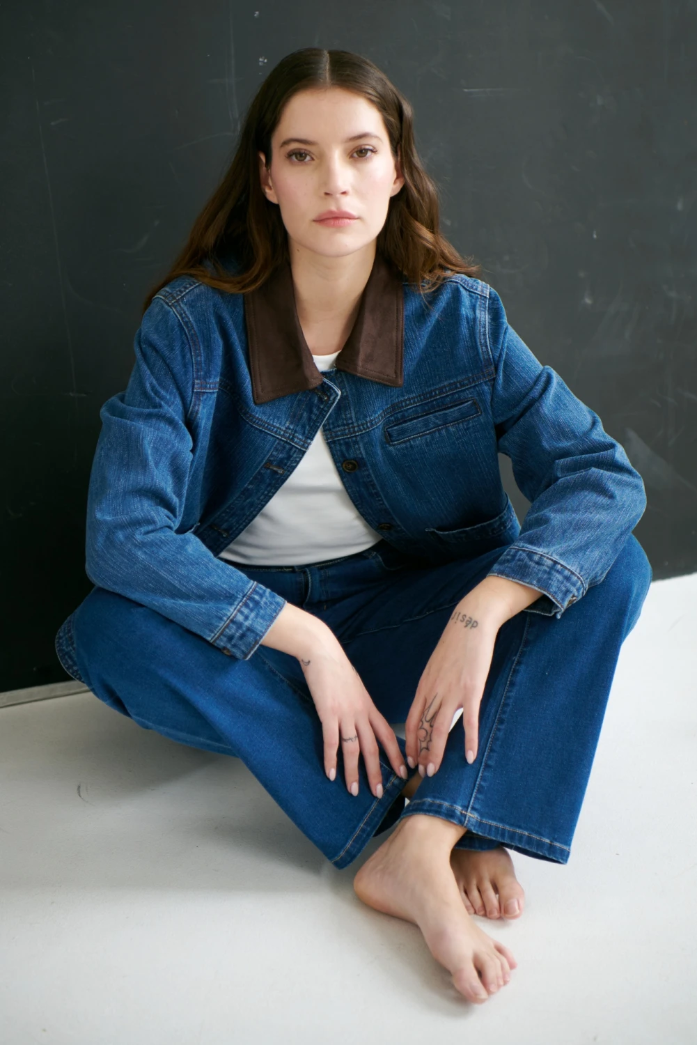 CHAQUETA JEAN CUELLO