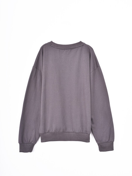 BUZO VOLTON BOY GRIS OSCURO