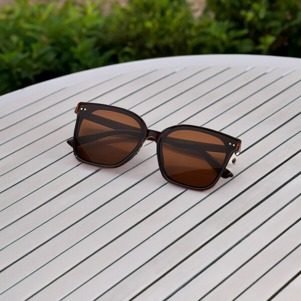 LENTES DE SOL UV RETRO MARRONES
