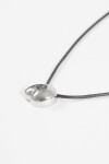 Collar cordón dije bold plateado