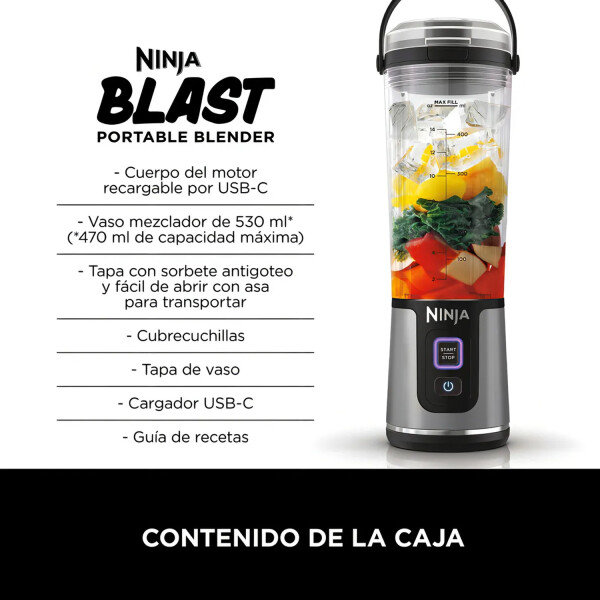 Ninja Blast Portable Blender Bc151eubk PORTABLE BLENDER BC151EUBK