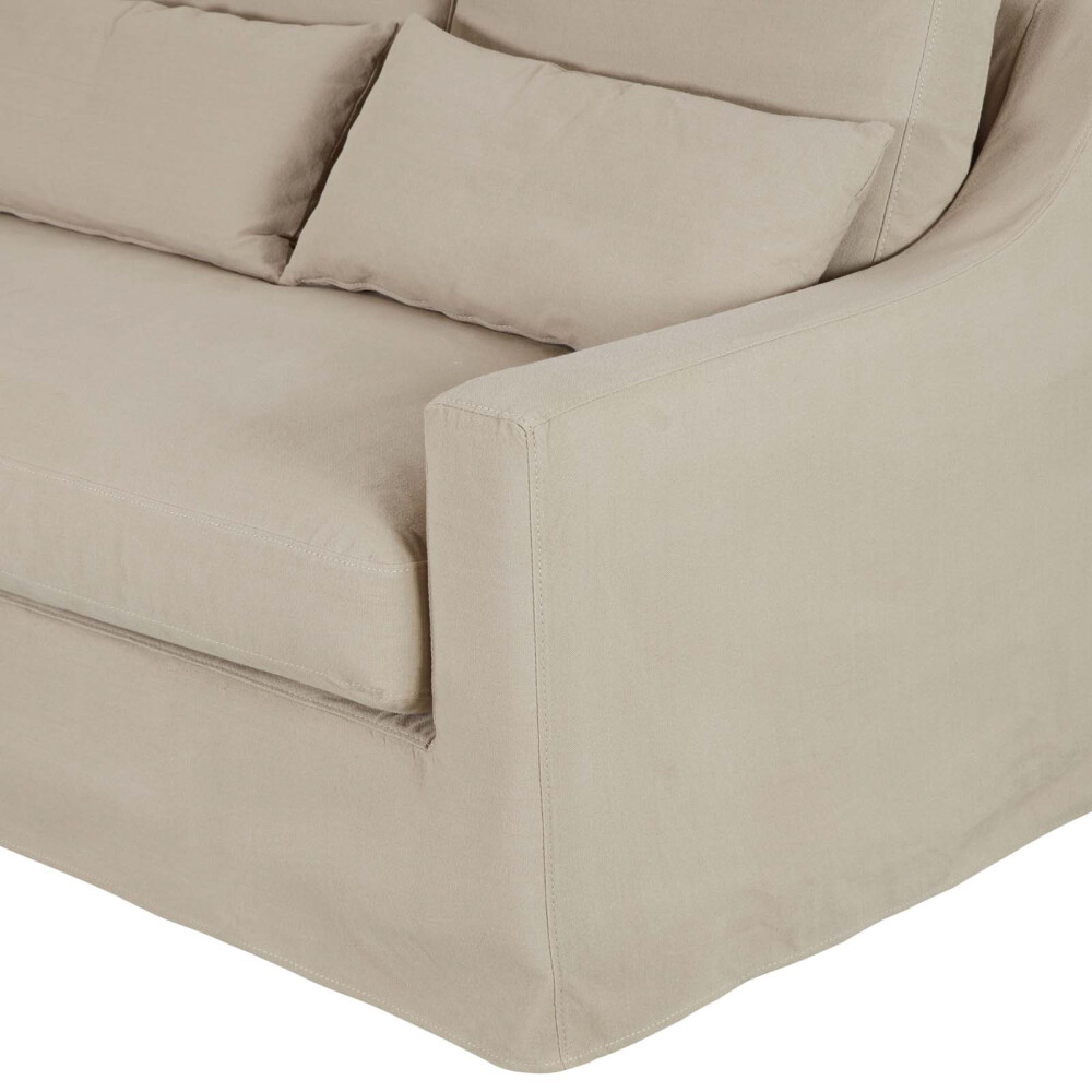 SOFÁ 3 CUERPOS TELA VERDE SINGAPUR KHAKI