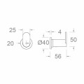 PERCHA SIMPLE CROMO MODELO (COLG01) Percha Simple Cromo Modelo (colg01)