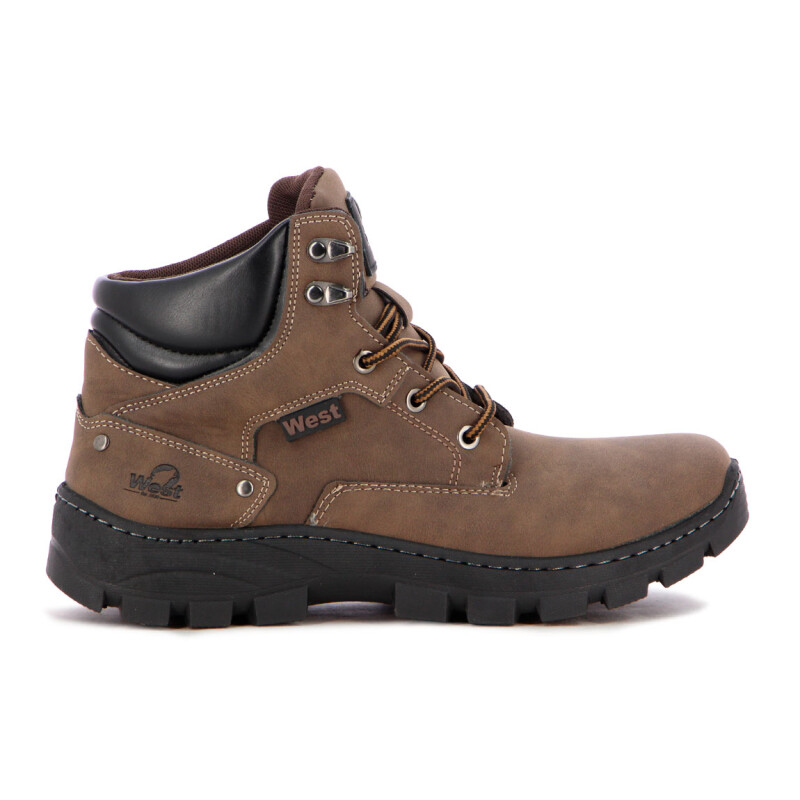 West Bota Casual Acordonada Hombre-marron Marron