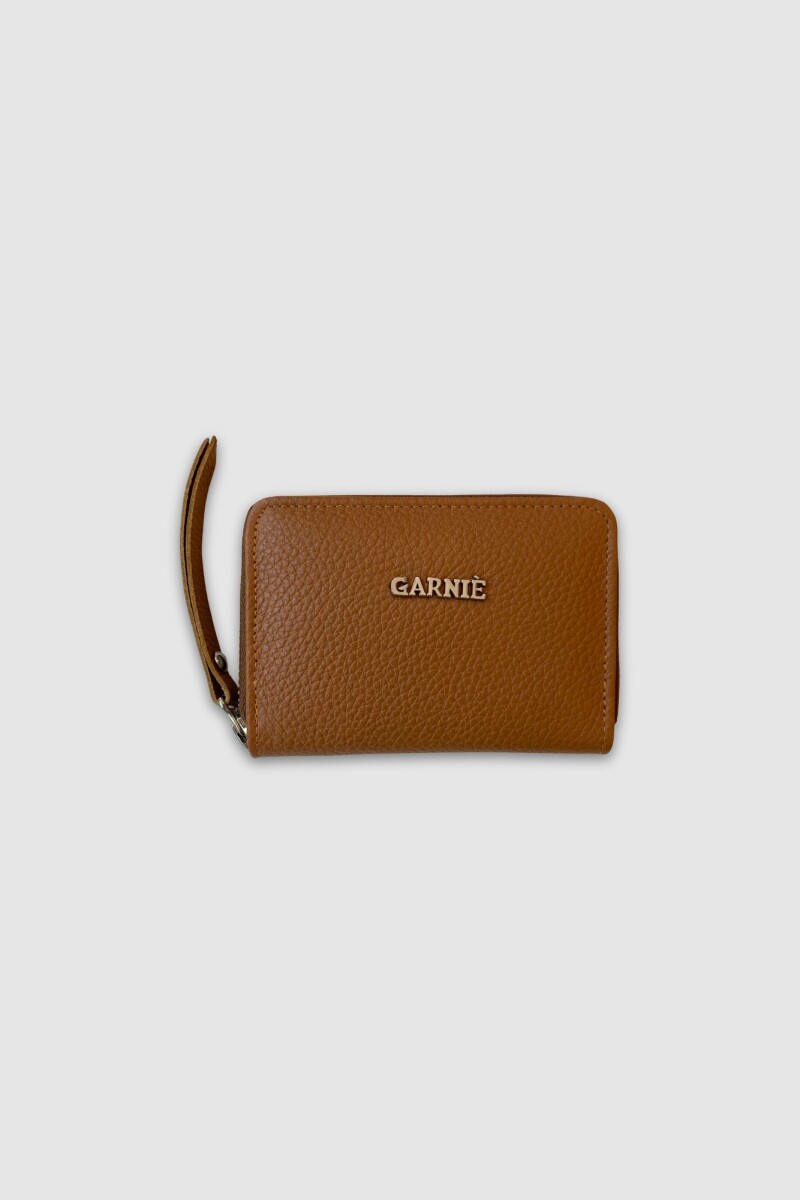 Monedero con cierre Kate - Camel 