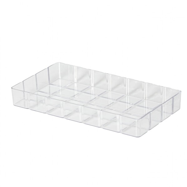 BANDEJA BISELADA CRISTAL 35X19X4.5 CM. TRANSPARENTE