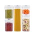 Juego de 5 Recipientes Herméticos Apilables Tarros Frascos Contenedores Apto Alimentos Imback Color Blanco Juego de 5 Recipientes Herméticos Apilables Tarros Frascos Contenedores Apto Alimentos Imback Color Blanco