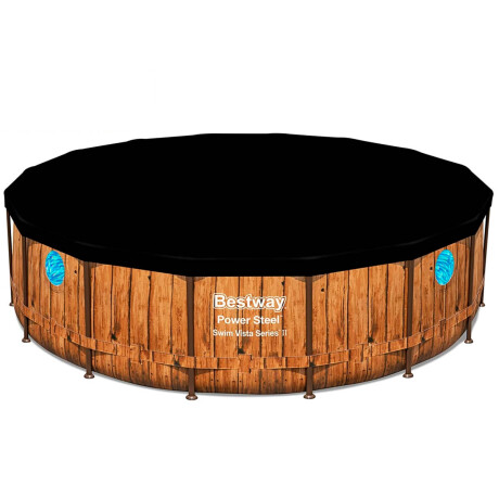 Piscina Bestway Rattan Deluxe 19480 L +bomba + Regalo Marrón