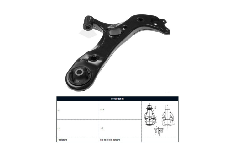 Parilla De Suspension Delantera Toyota Corolla 15-25 Der Parilla De Suspension Delantera Toyota Corolla 15-25 Der