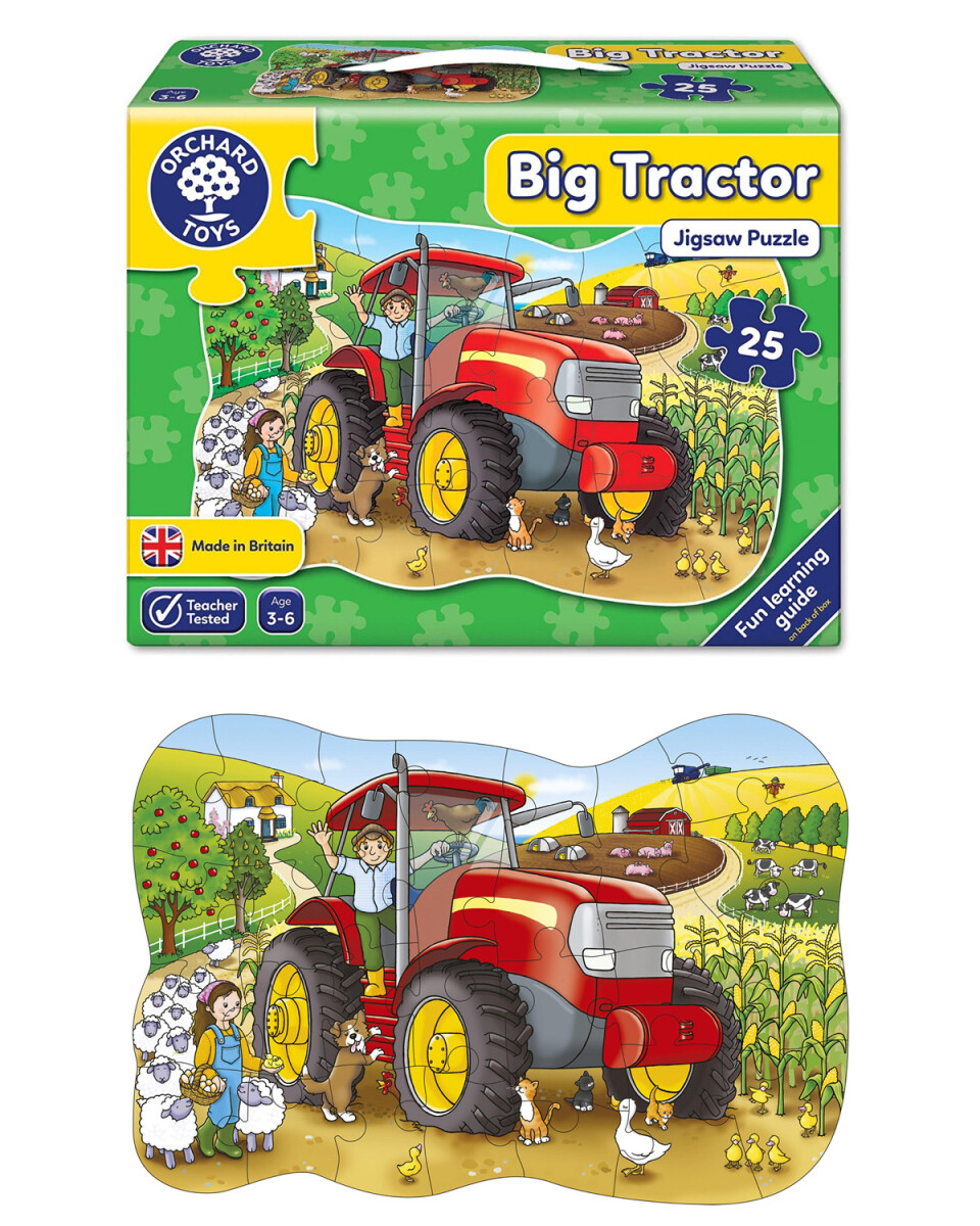 Puzzle grande de Tractor Orchard 25 piezas 