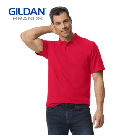 Polo Gildan Unisex Rojo