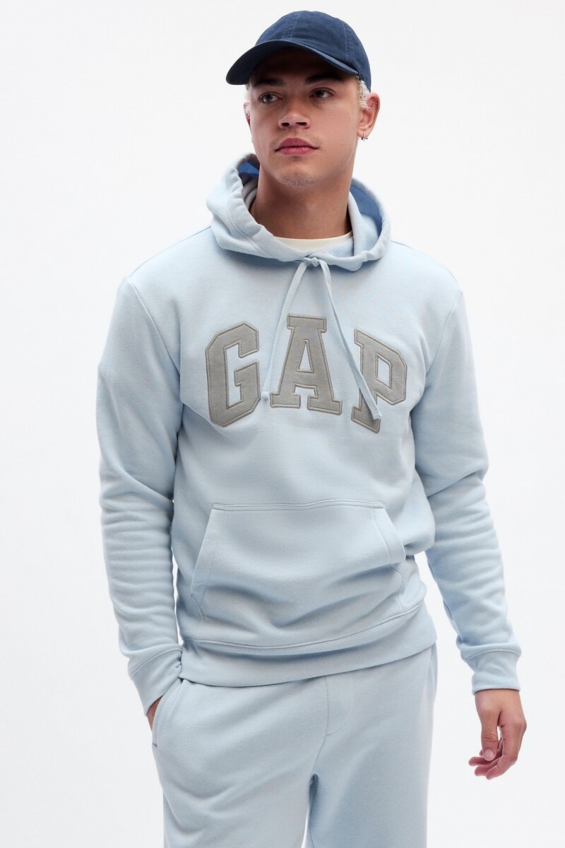 Canguro Logo Gap Con Felpa Hombre - Ice Blue 740 