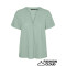 VMMYMILO SS V-NECK TOP WVN GA Silt Green