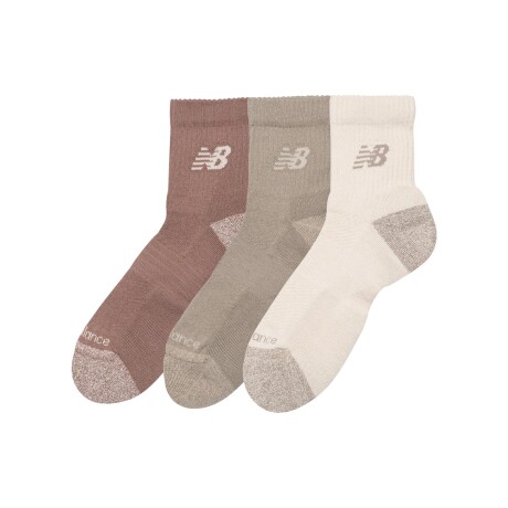 Medias New Balance Unisex - ACTIVE CUSHION - LAS35204AS ORANGE/BEIGE/WHITE