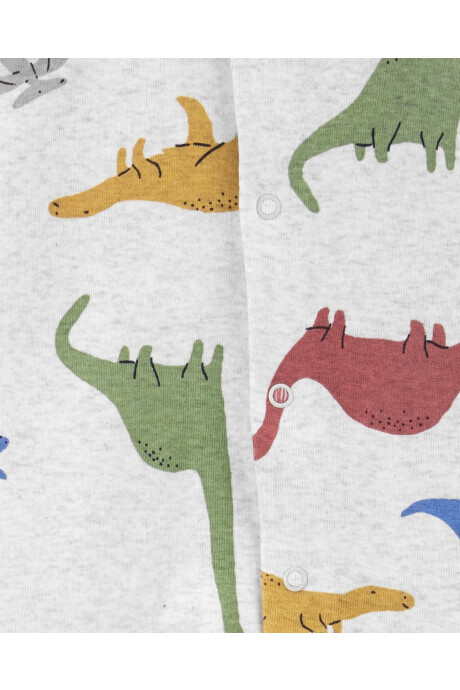 Set tres piezas pijama con pie, body manga larga y pantalón de algodón Sin color