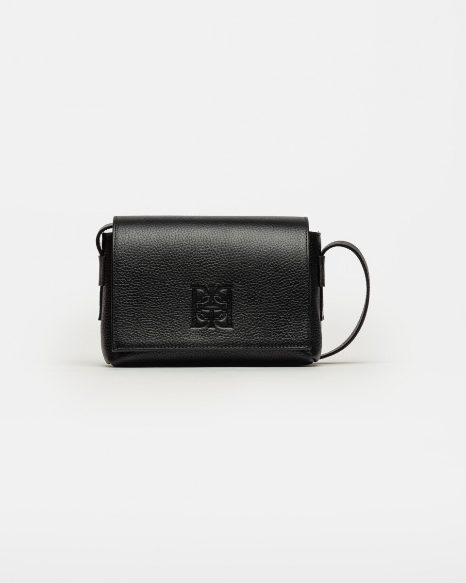 Mini bag Hana en cuero graneado - Negro 