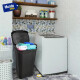 Cesto Para Ropa Organizador Plástico Imitacion Rattan 36lts Cesto Para Ropa Organizador Plástico Imitacion Rattan 36lts