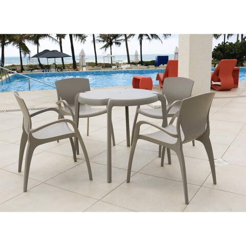 Silla apilable gamuza para jardín "CLARICE" -TRAMONTINA TD0695